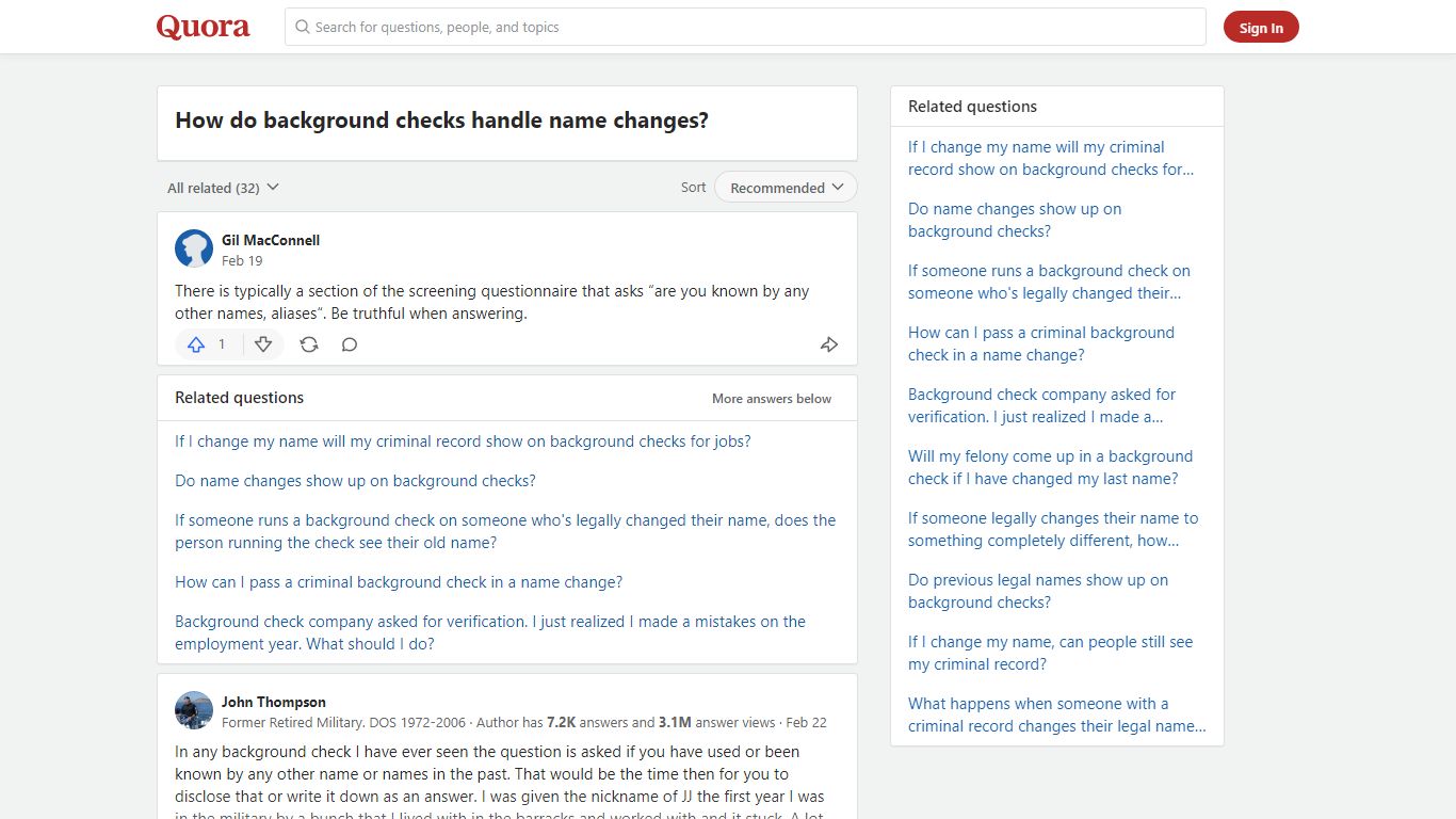 How do background checks handle name changes? - Quora